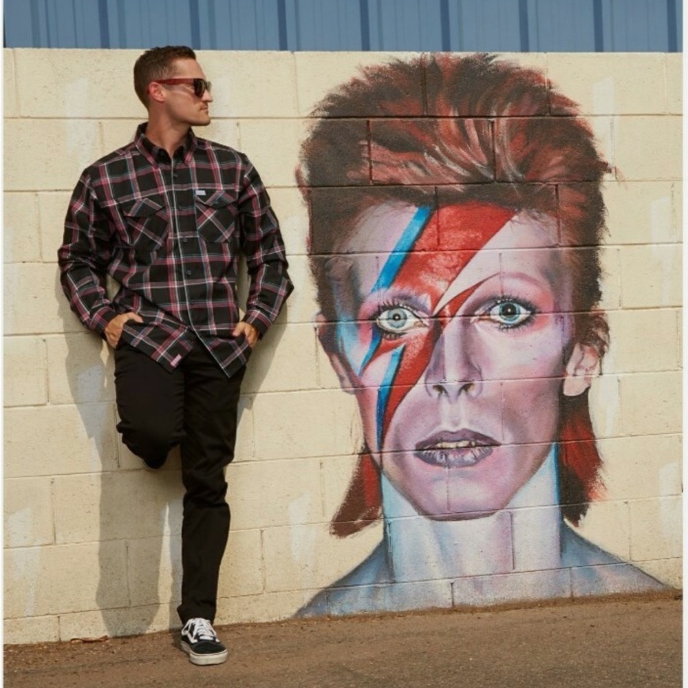 Dixxon David Bowie Flannel Shirt, XL